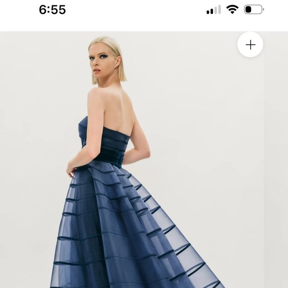 Stunning Navy Dress by Hynes Park M561, Size 8 - Picture 2 of 9